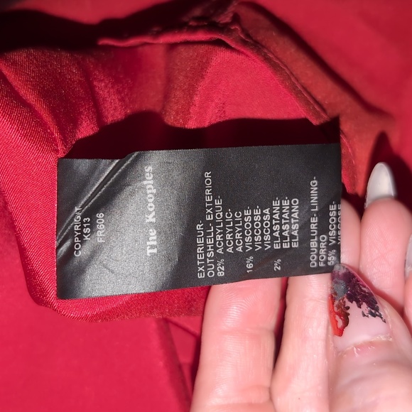 NWT THE KOOPLES Strapless Peplum Mini Dress RED ♥️ Size L/EU40 - Picture 4 of 8